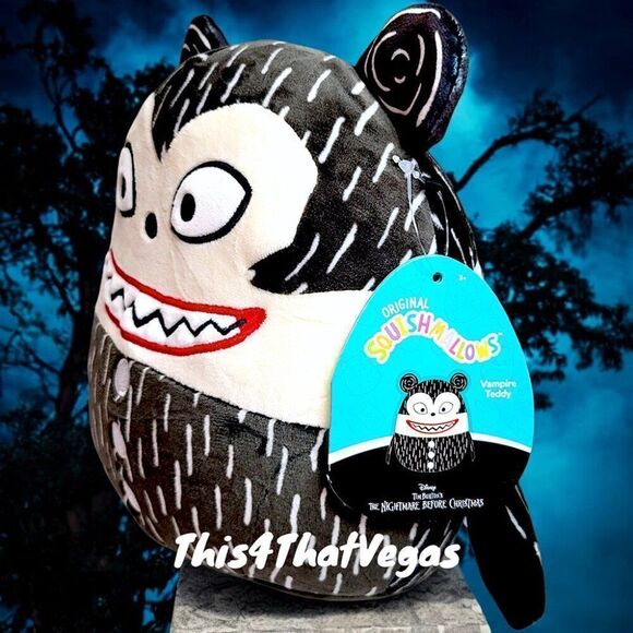 Squishmallow VAMPIRE TEDDY Nightmare Before Christmas - Picture 3 of 3